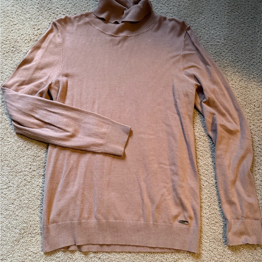 Calvin Klein women’s Turtleneck Sweater in Taupe
